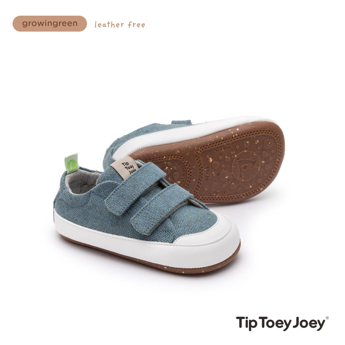 Ténis Bossy Green Azul ( Vegan)-Tip Toey Joey