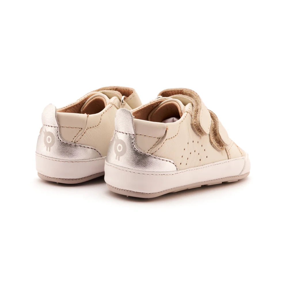 Sapatilhas Baby Tot Vanilla / Silver - Old Soles