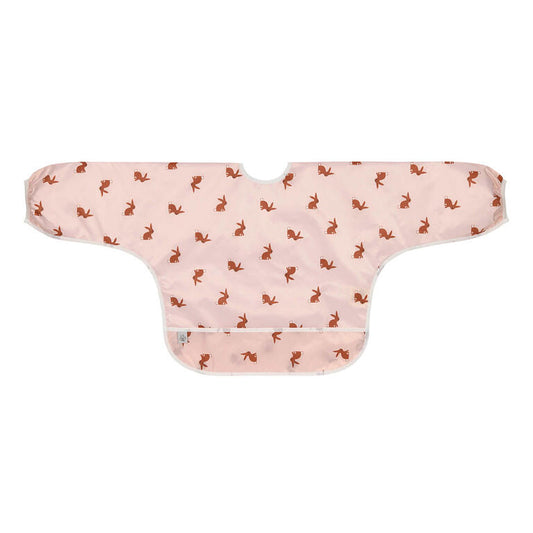 Babete manga comprida coelhos- lassig- 2 unidades