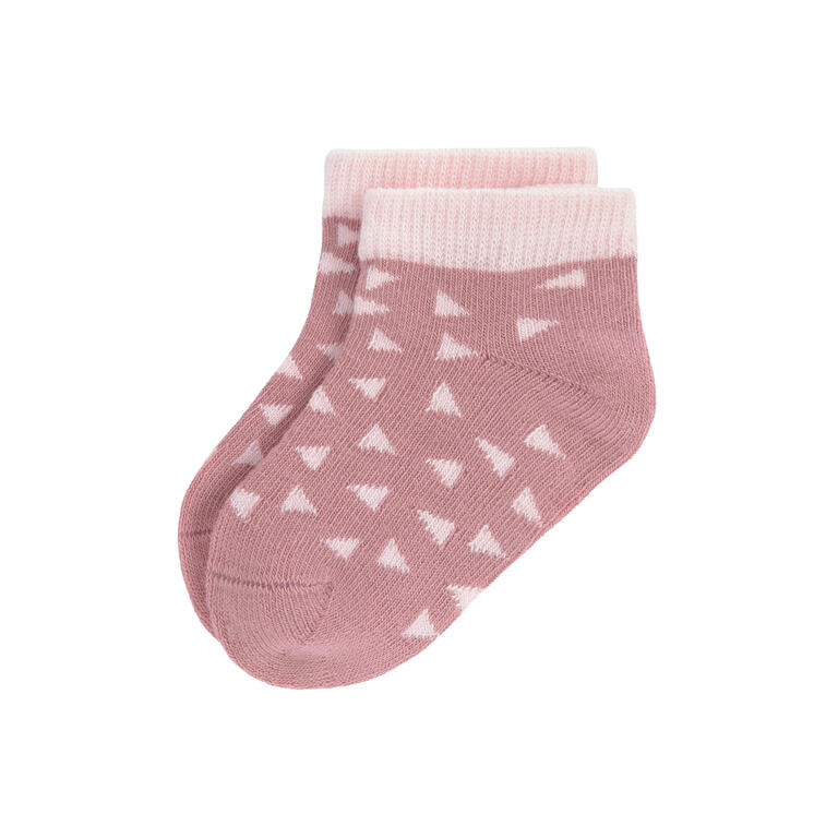 Meias Curtas Respeitadoras Lassig rosa e verde- Conjunto de 3 Unidades