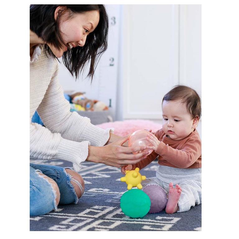 Conjunto de bolas sensoriais- Luzes e Sons- Infantino