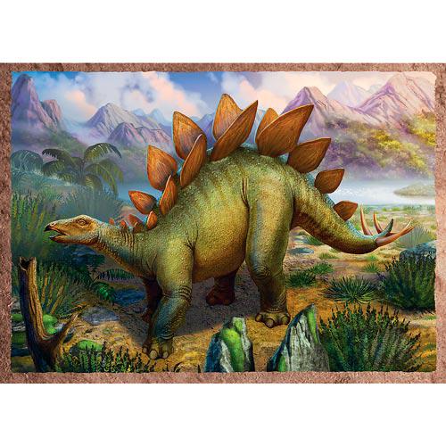 PUZZLES 4 EM 1 - INTERESTING DINOSAURS / TREFL