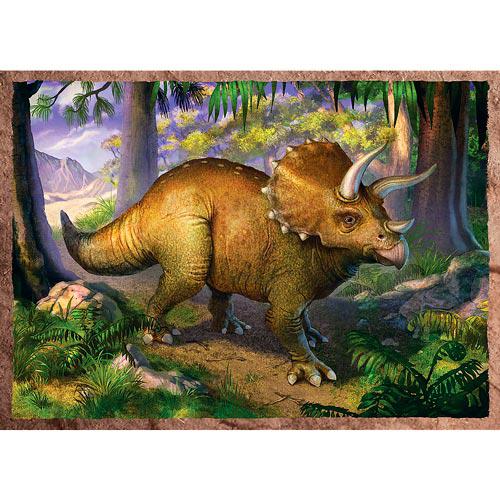 PUZZLES 4 EM 1 - INTERESTING DINOSAURS / TREFL