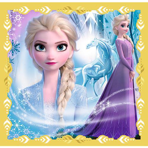 PUZZLE 3 EM 1 - O PODER DE ANNA E ELSA - FROZEN 2