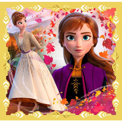 PUZZLE 3 EM 1 - O PODER DE ANNA E ELSA - FROZEN 2