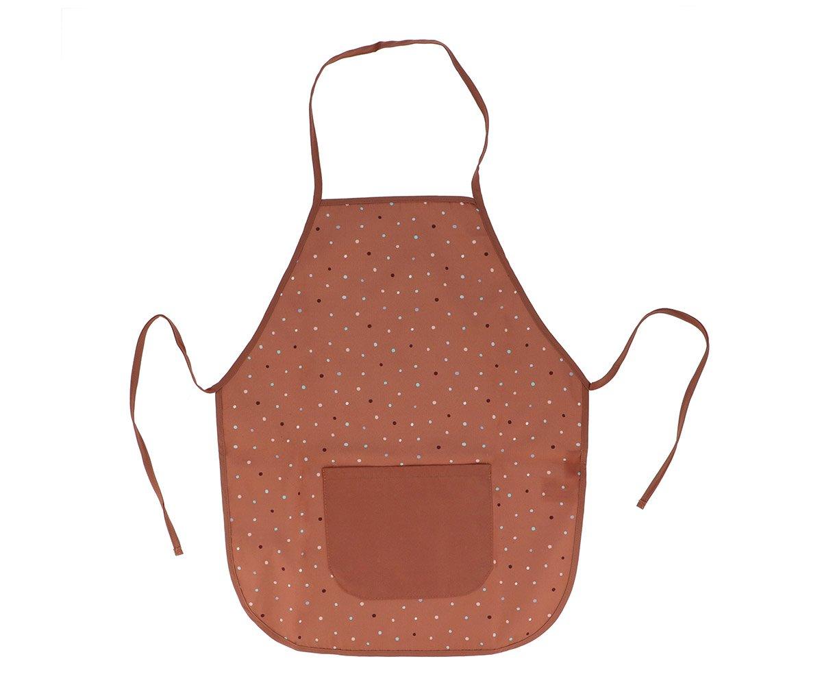 Pack Avental Infantil Dots Brown + kiddicutter Caramel