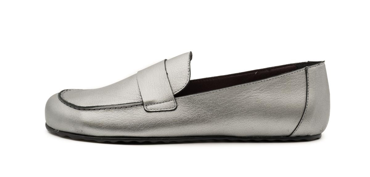 Sapatos Metal Grain Cromo-Coqueflex