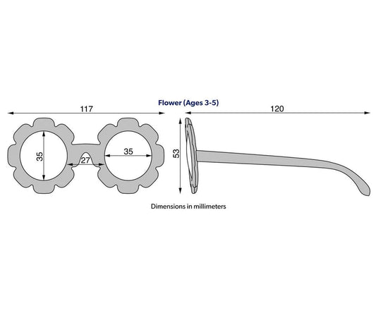 Óculos de sol flexíveis (3-5 anos) Polarized Flower Peachy Keen