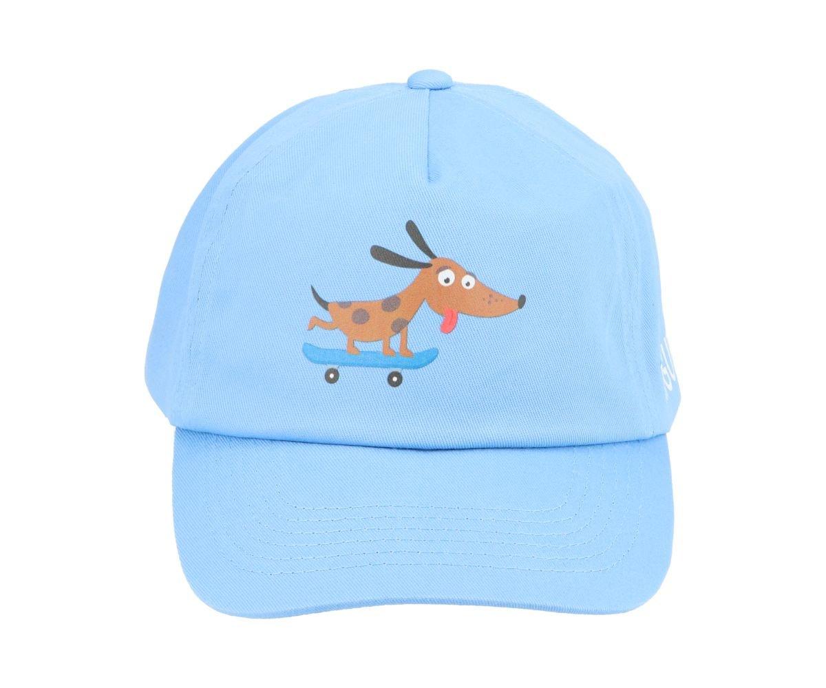 Boné Junior Personalizado Blue com viseira Skater Dog
