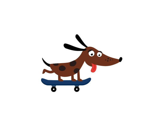 Boné Junior Personalizado Blue com viseira Skater Dog