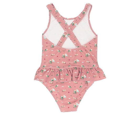 Fato de Banho Cruzado com folhos TOUCAN -Monnëka