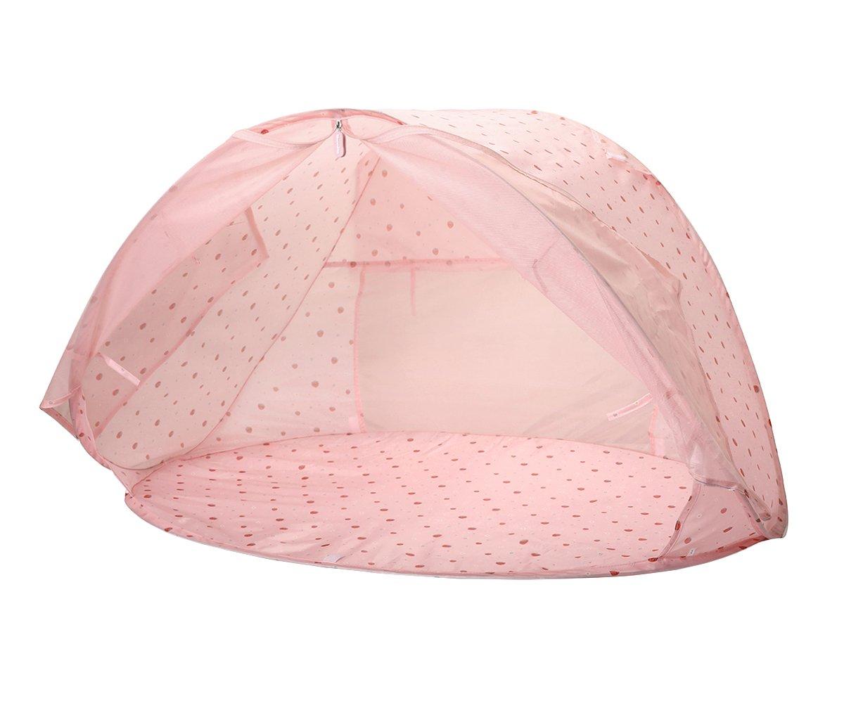 Tenda Pop-Up Mini com Protetor Anti-mosquitos Strawberries- Monneka
