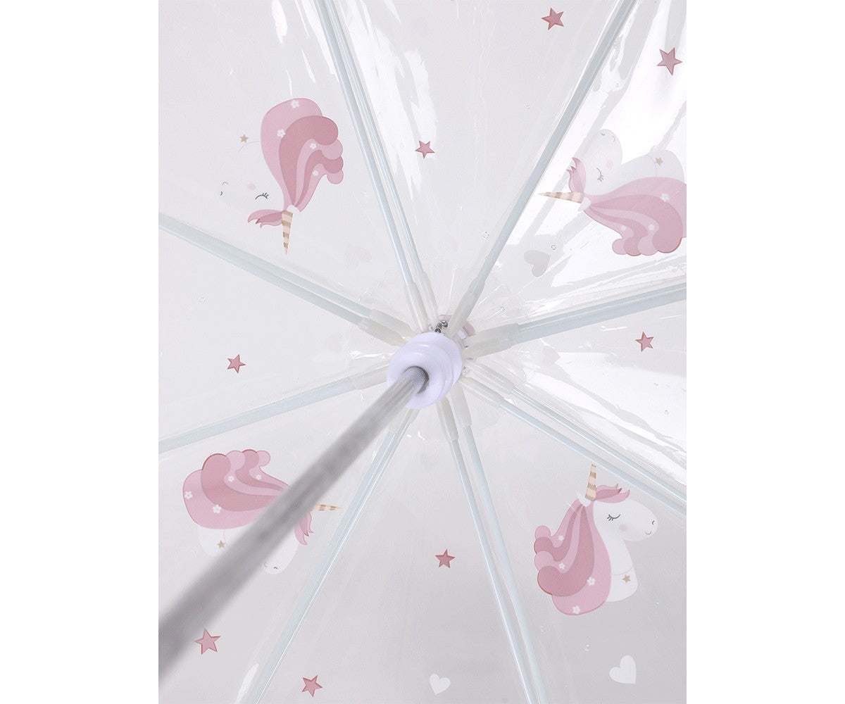 Guarda-chuva transparente Magical Unicorn