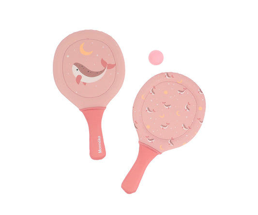 Raquetes de Neoprene com bola-Monneka