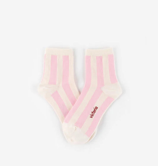 Meias de Algodão Riscas- Victoria