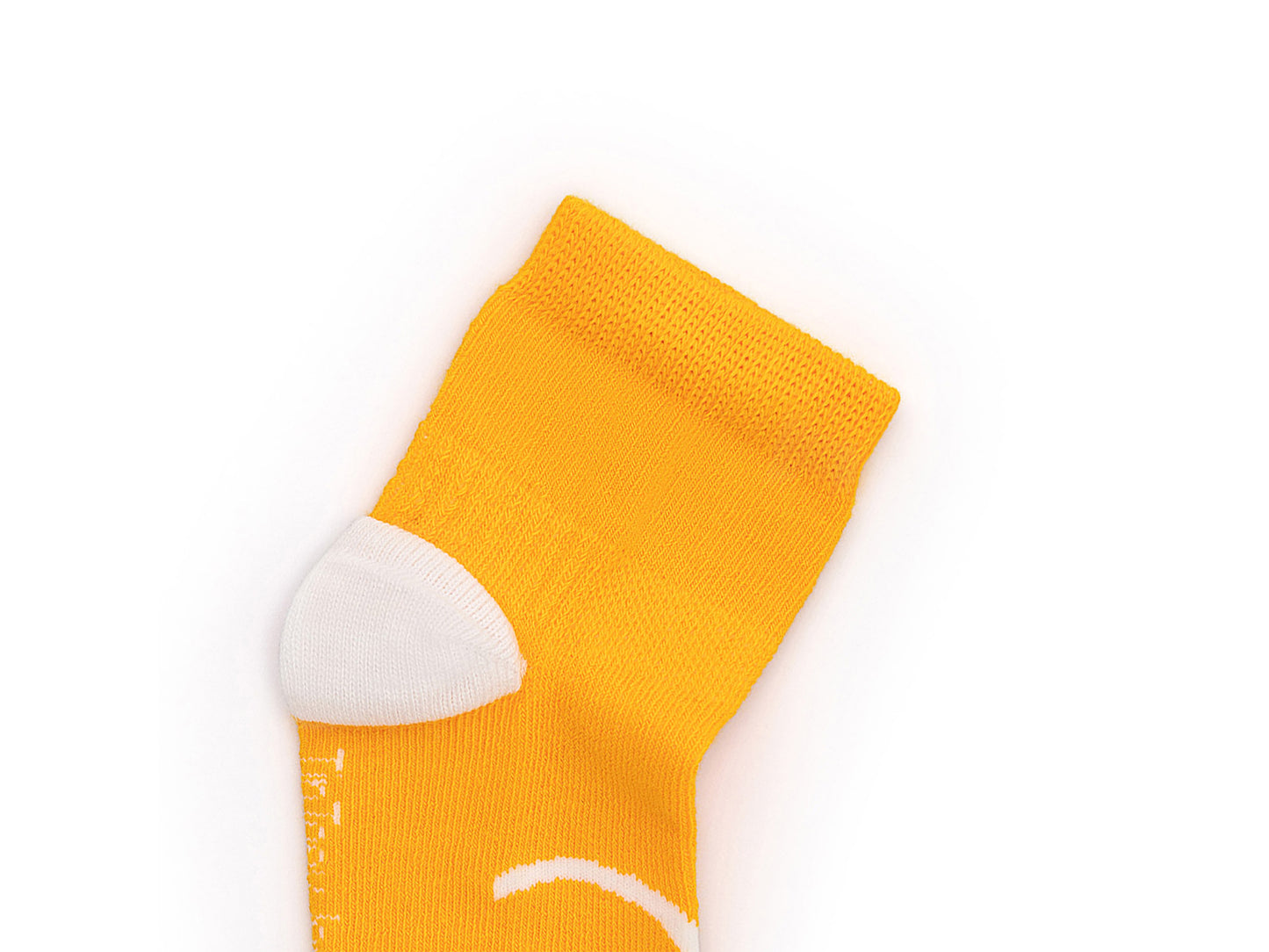 Meias Respeitadoras Sorriso Amarelo e Branco -Tip Toey Joey