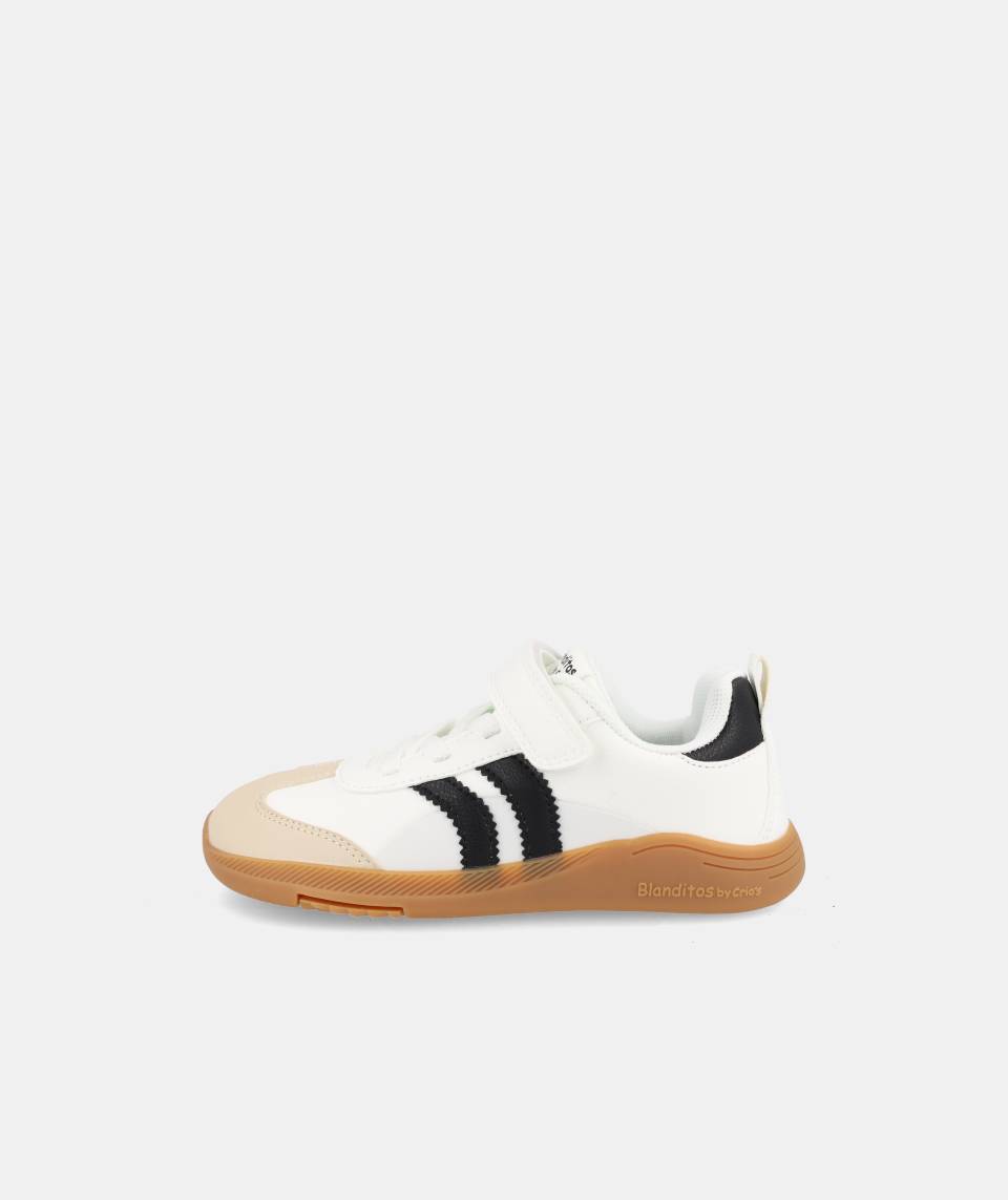 Sapatilhas Vegan Ares Branco e Negro Adultos-Blanditos By Crio's