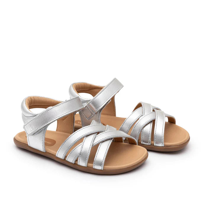 Sandálias Criss Cross Silver (marcha completa)- Tip Toey Joey