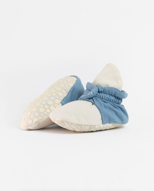 Baby Booties Blue Popcorn- Zás Trás for Babies