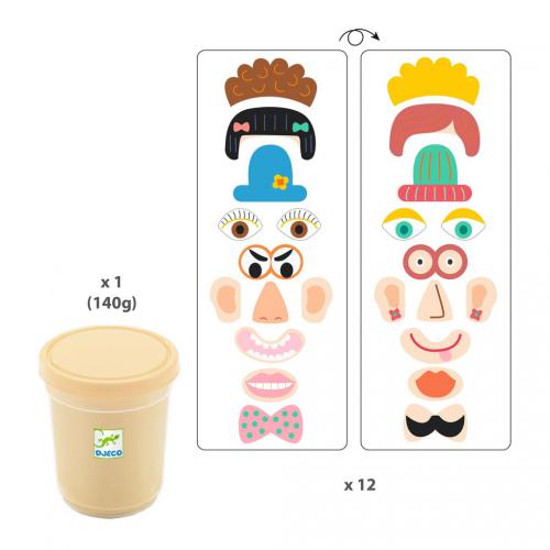 MYPLASTIPEOPLE - Constrói Rostos de Plasticina