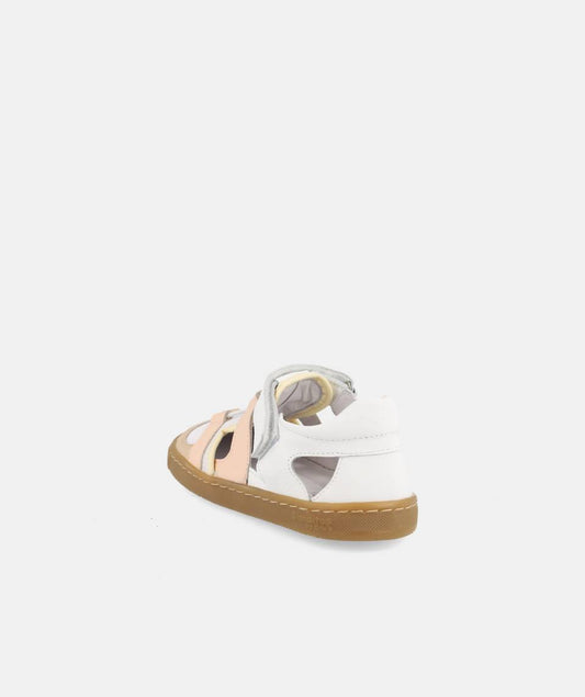 Sandálias Jamaica Branco e Rosa- Blanditos By Crio's