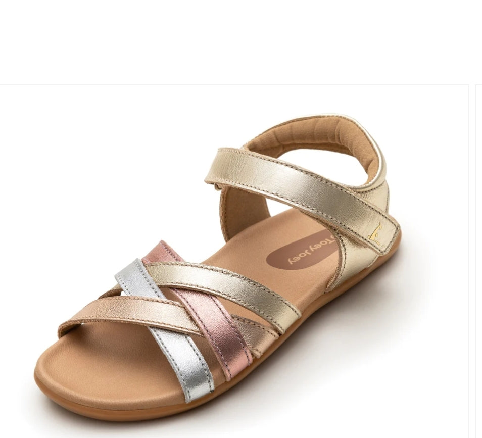 Sandálias Criss Cross Dourado - Tip Toey Joey
