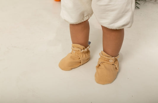 Baby Booties Cappuccino Cream- Zás Trás for Babies
