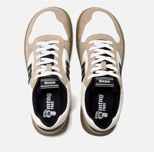 Sapatilhas Mustang free miami - branco e areia