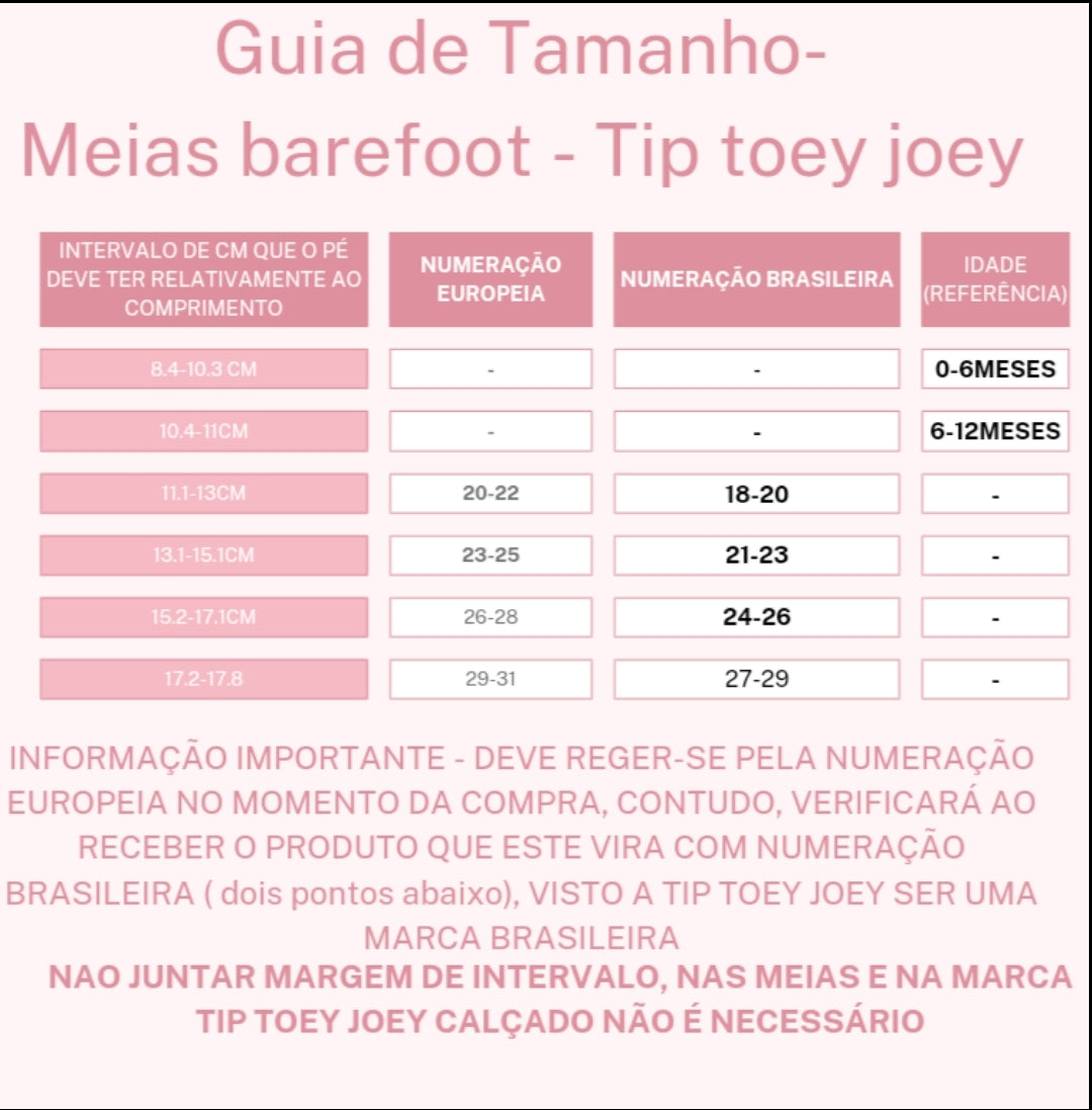 KIT MEIAS DEDINHOS LIVRES SMILE-Rosa-Tip Toey Joey