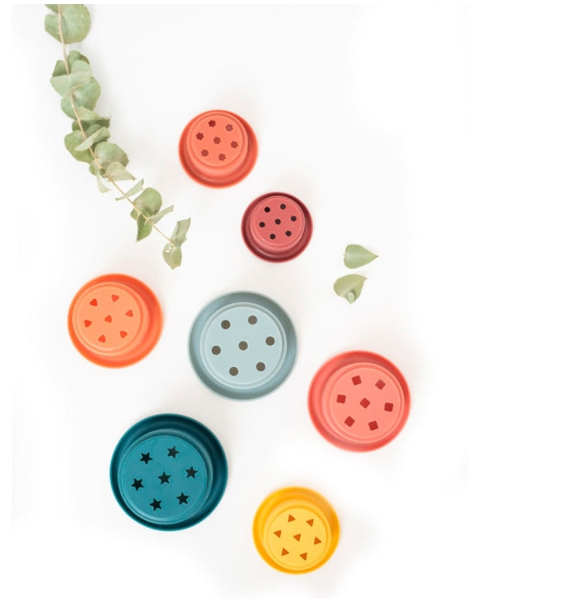 Copos impilhaveis de silicone - Olmitos
