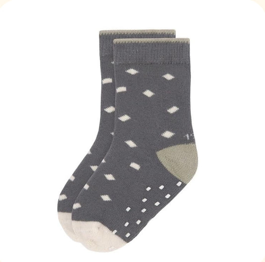 Pack 2 Meias Antiderrapantes Inverno verde e cinza - Lassig