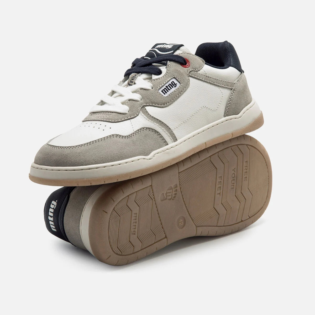 Sapatilhas Mustang free miami -Suede Off White