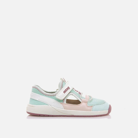 Sandálias Sneakers Free Kids-Mesh Aguamarina