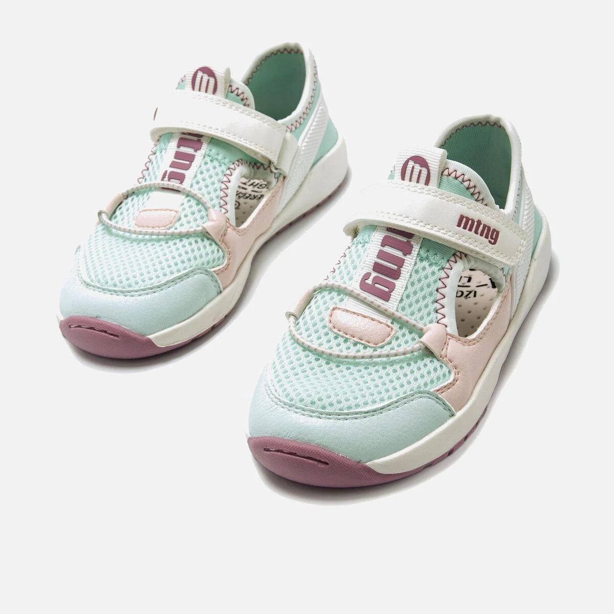 Sandálias Sneakers Free Kids-Mesh Aguamarina