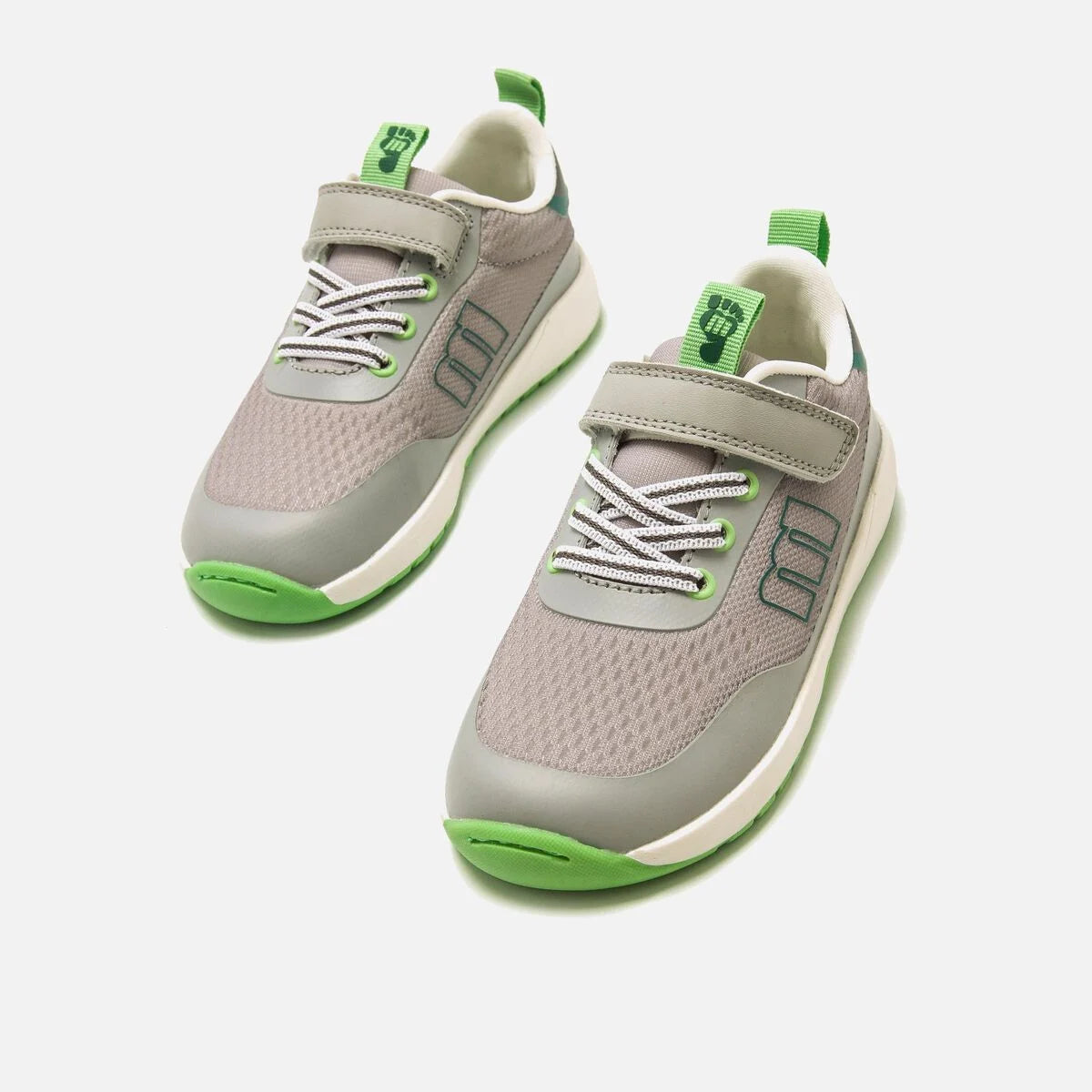 Sapatilhas Desportivas Vegan Mustang- Cinzento e Verde