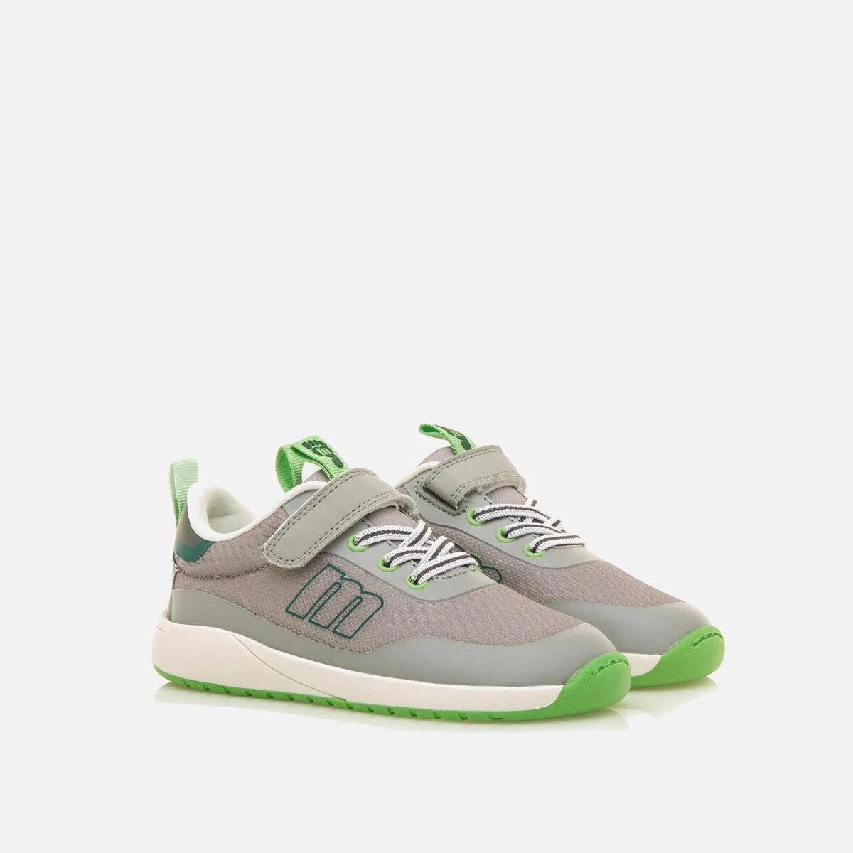 Sapatilhas Desportivas Vegan Mustang- Cinzento e Verde