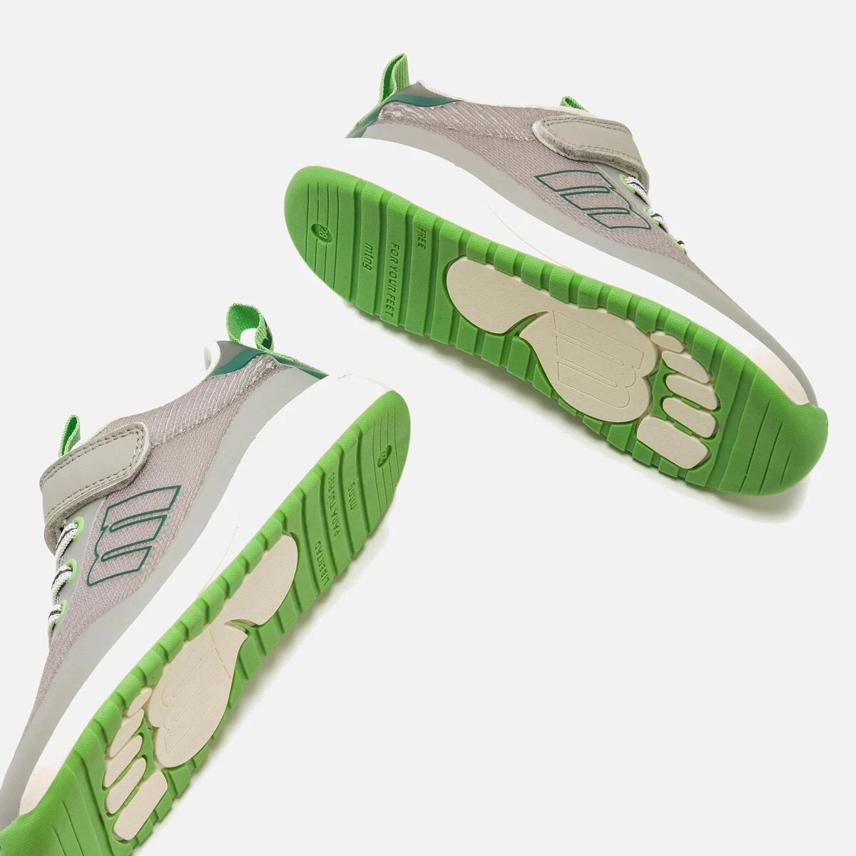 Sapatilhas Desportivas Vegan Mustang- Cinzento e Verde