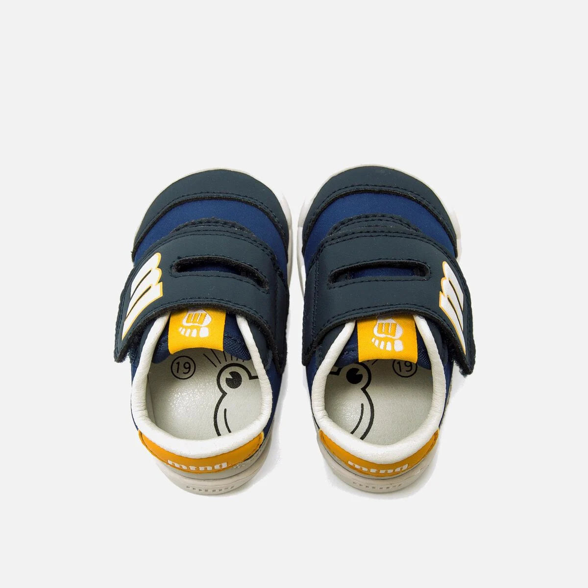 Sapatilhas Mustang Free baby- Azul e laranja