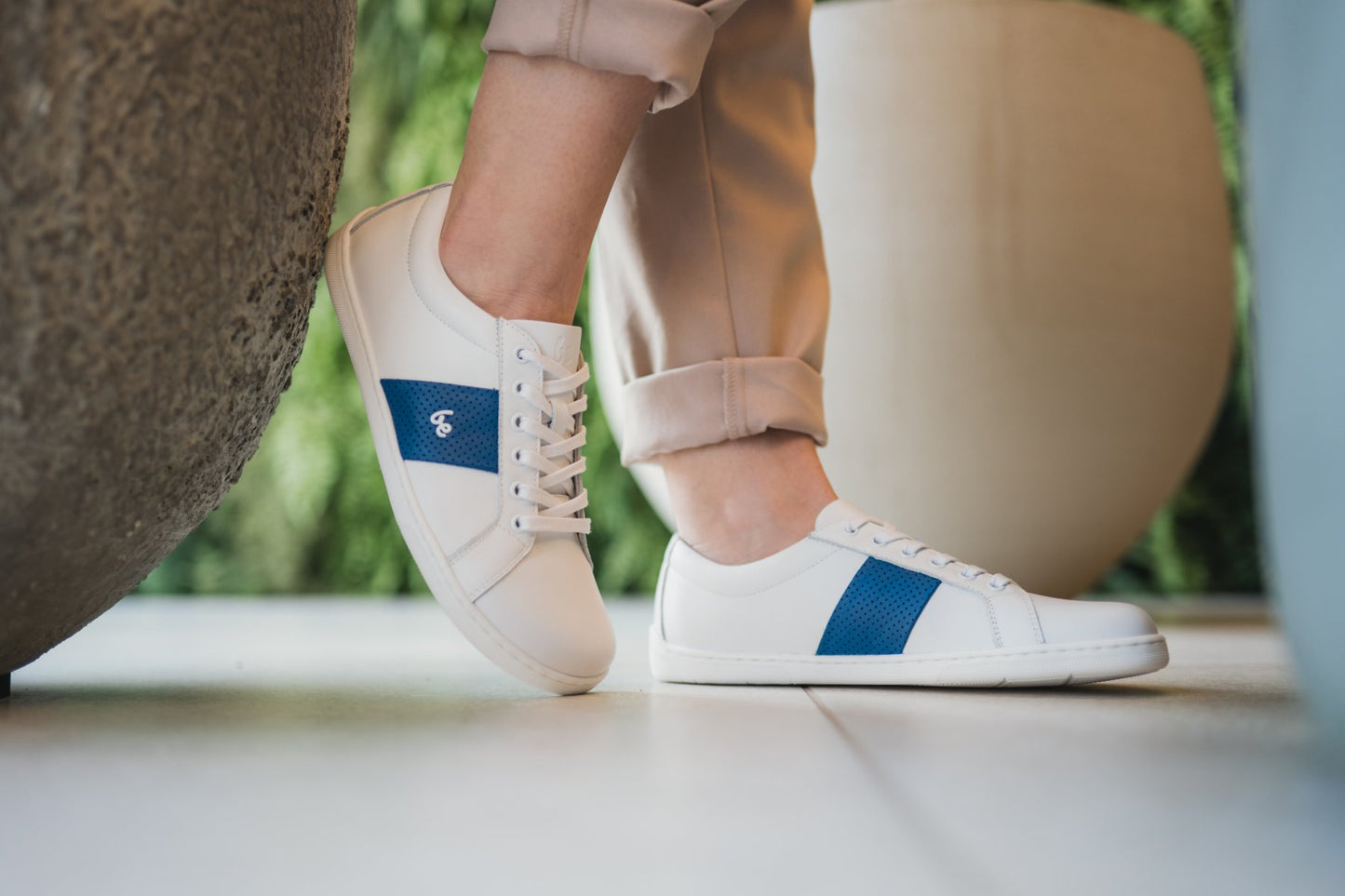 Tênis Barefoot Be Lenka Elite - Branco & Azul Escuro