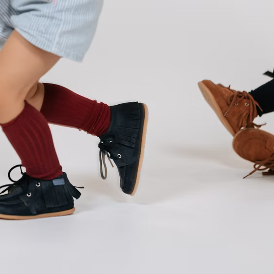 Botas Tontas Azul Camel- Rooties Barefoot