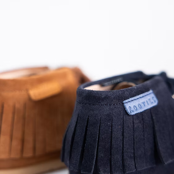 Botas Tontas Azul Camel- Rooties Barefoot