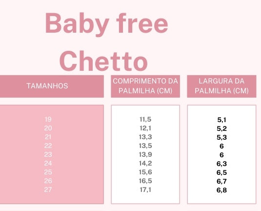 Sapatilhas Baby free Cannes Rosa - Chetto