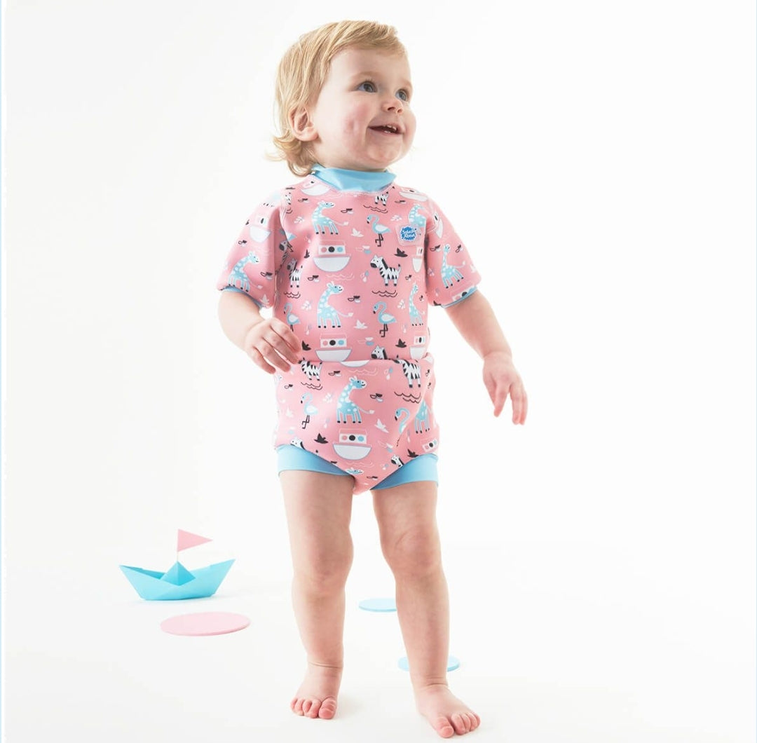 Splash About Happy Nappy Nina's Ark - Fato Térmico com mangas
