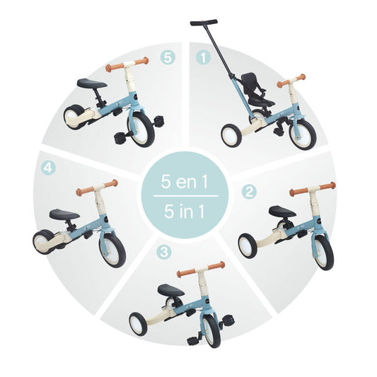 TRICICLO MULTIFUNCIONAL 5 em 1- Gyro Gray