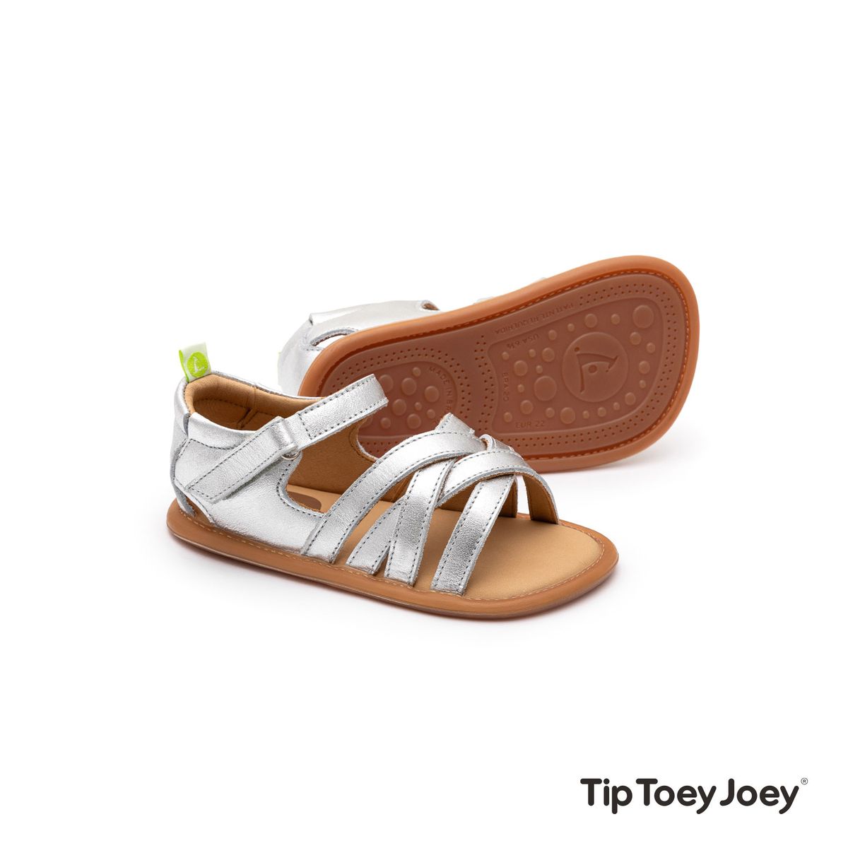 Sandálias Criss Cross Silver- tip toey joey