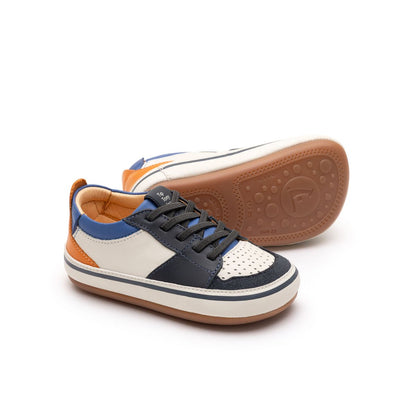 Sapatilhas Ollie TAPIOCA/ NAVY/ TANGERINE- Tip Toey Joey