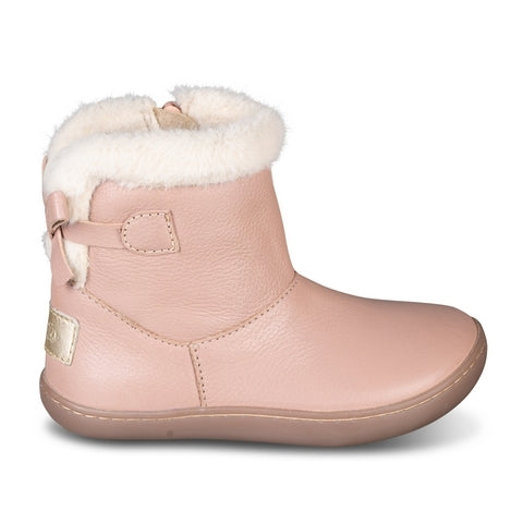 Botas de pele com laço Rosa- Chetto