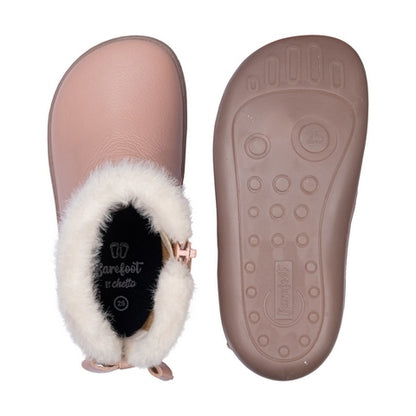 Botas de pele com laço Rosa- Chetto