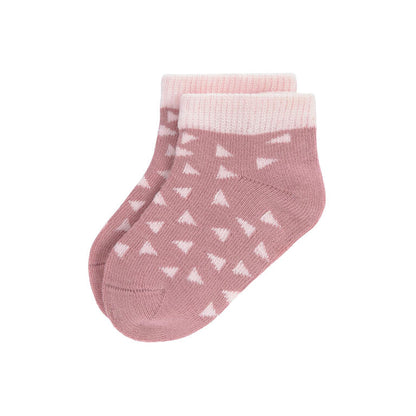 Meias Curtas Respeitadoras Lassig rosa e verde- Conjunto de 3 Unidades