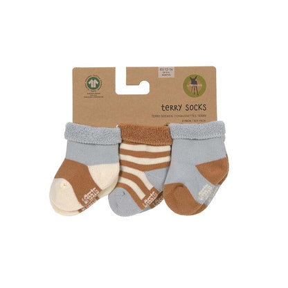 Meias Respeitadoras  Lassig  BLUE/ CARAMELO- Conjunto de 3 Unidades